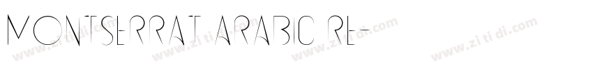 Montserrat Arabic Re字体转换